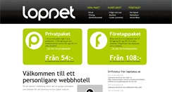 Desktop Screenshot of lopnet.se